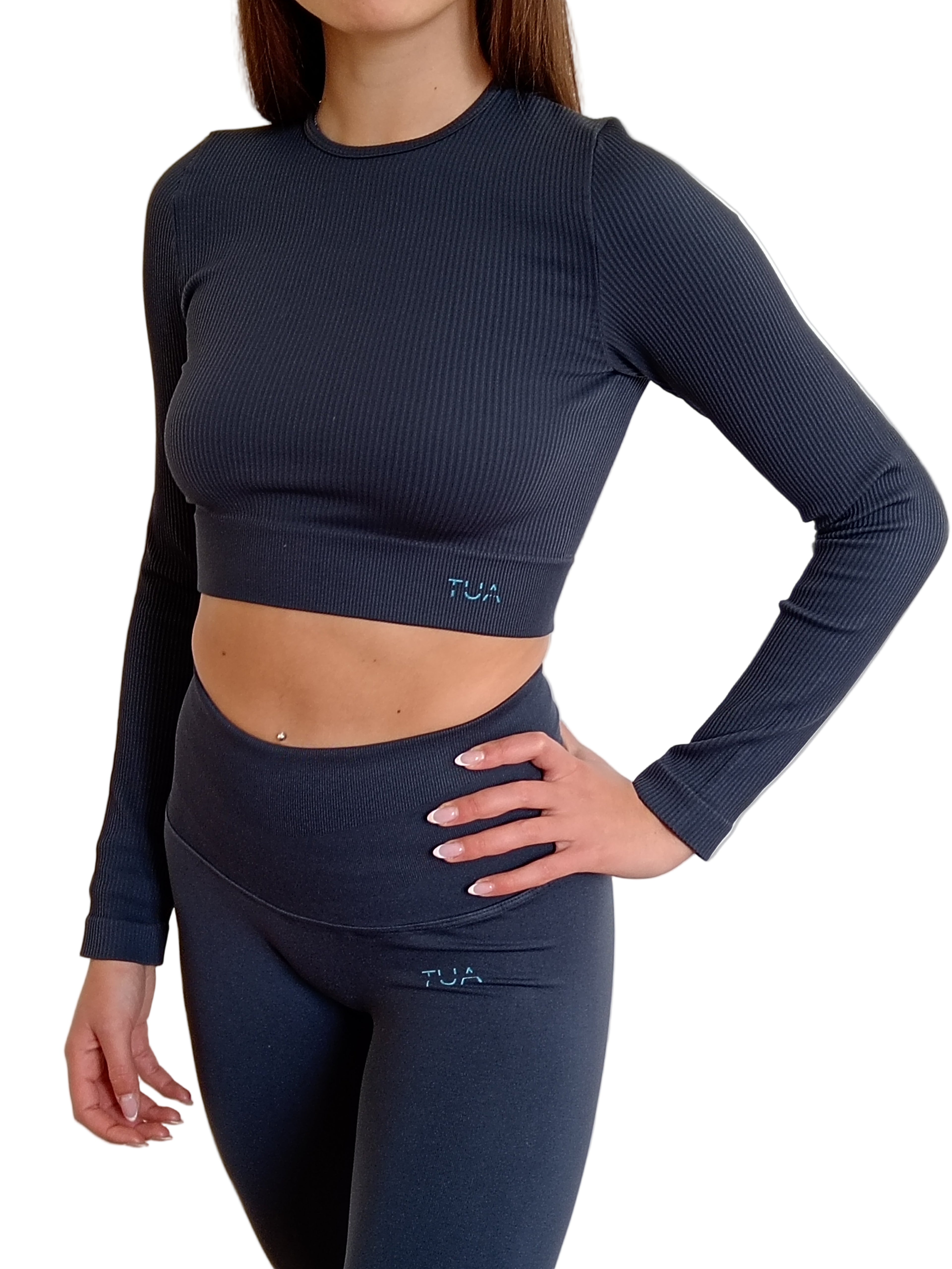 Milena | Top manica lunga BLU OCEANO