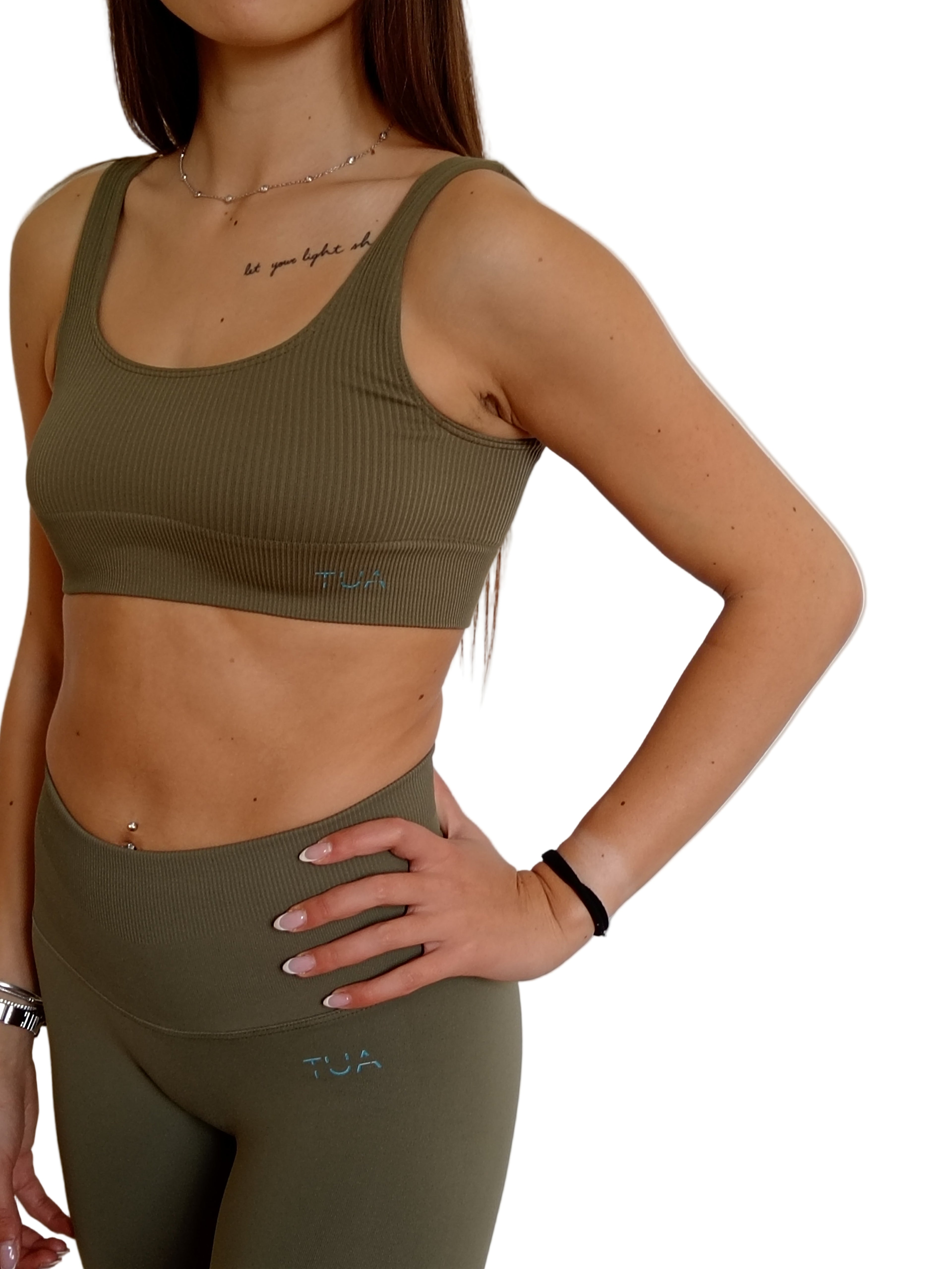 Gaia | Top spalline VERDE IGUANA