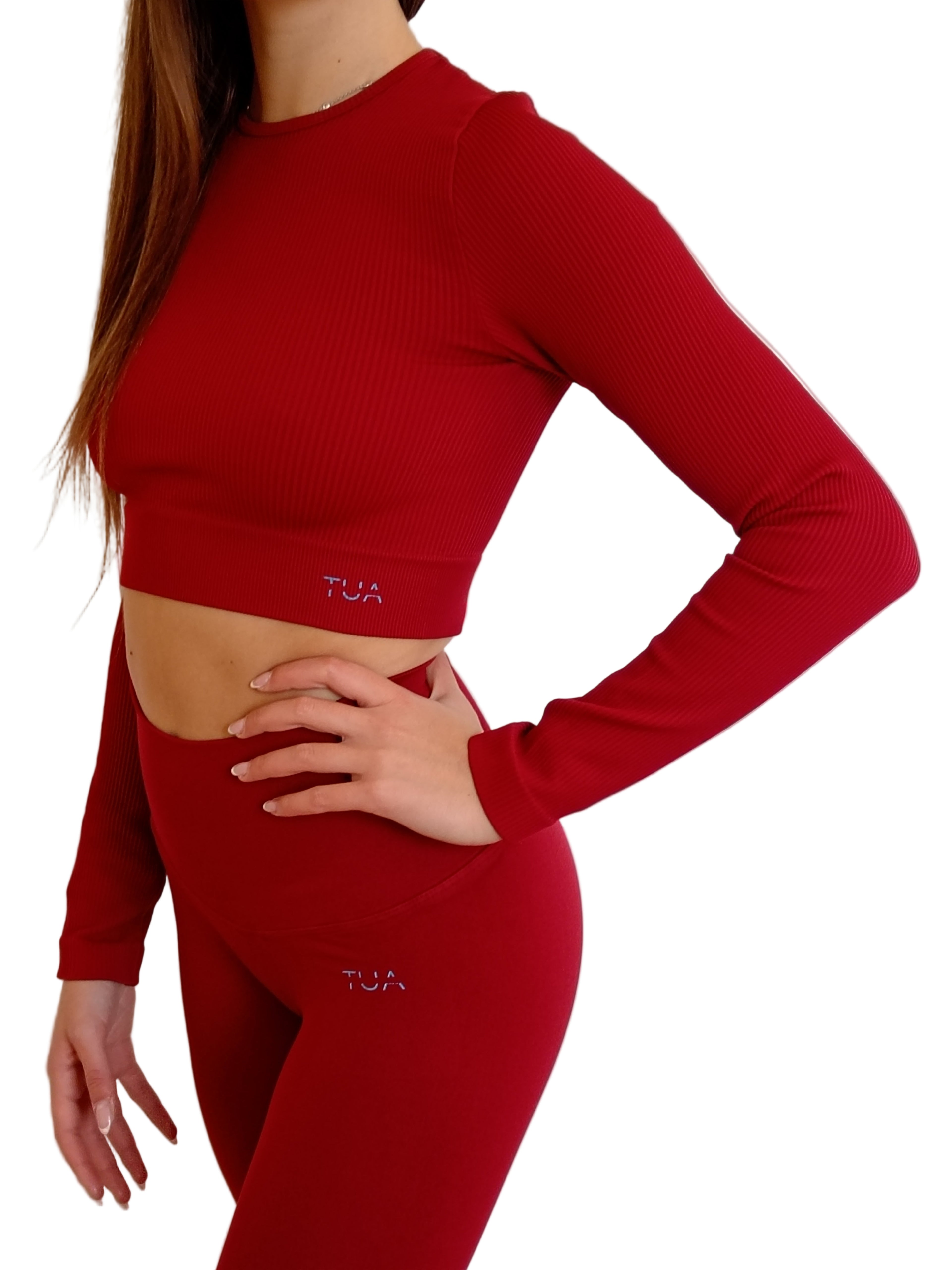 Milena | Top manica lunga RUBINO