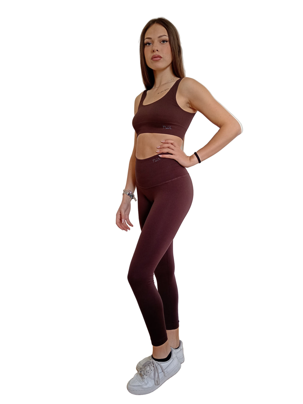 Gaia | Top spalline CIOCCOLATO