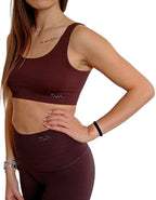 Gaia | Top spalline CIOCCOLATO