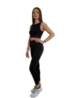 Elena | Top smanicato NERO VULCANO