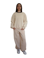 Emily | Felpa girocollo Lumina PANNA