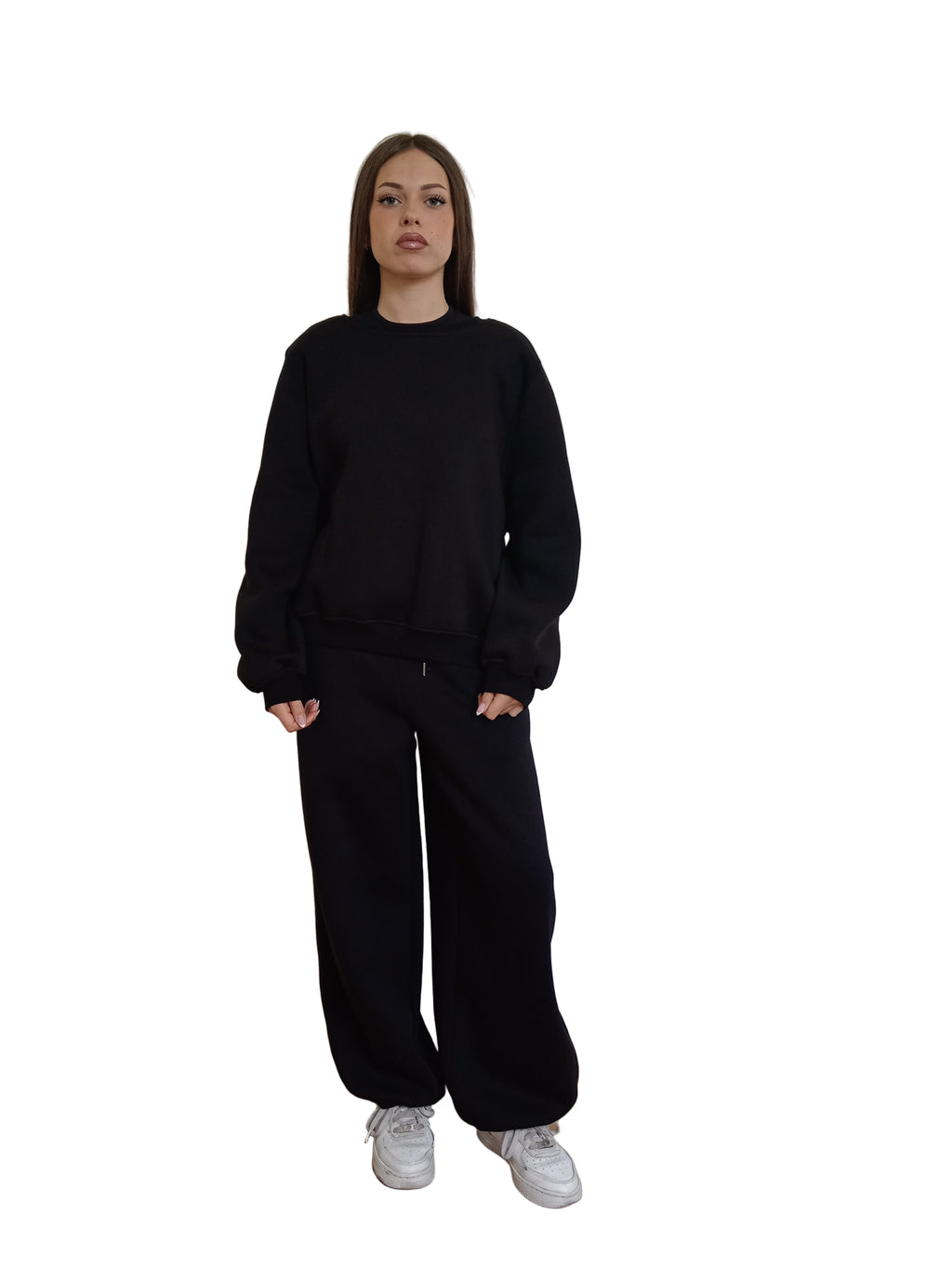 Emily | Felpa girocollo Lumina NERO