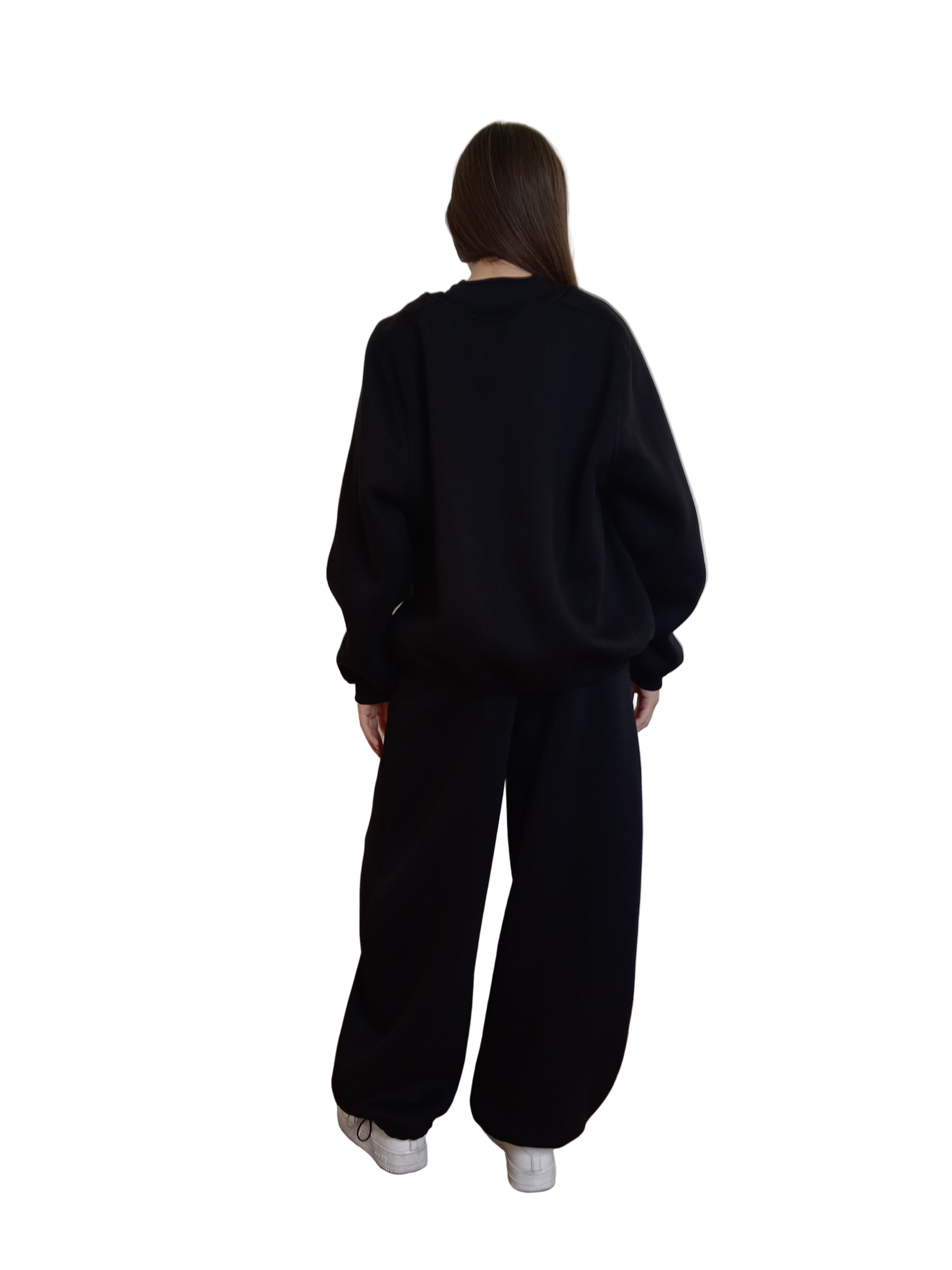 Emily | Felpa girocollo Lumina NERO