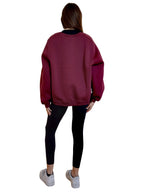 Emily | Felpa girocollo Lumina BORDEAUX