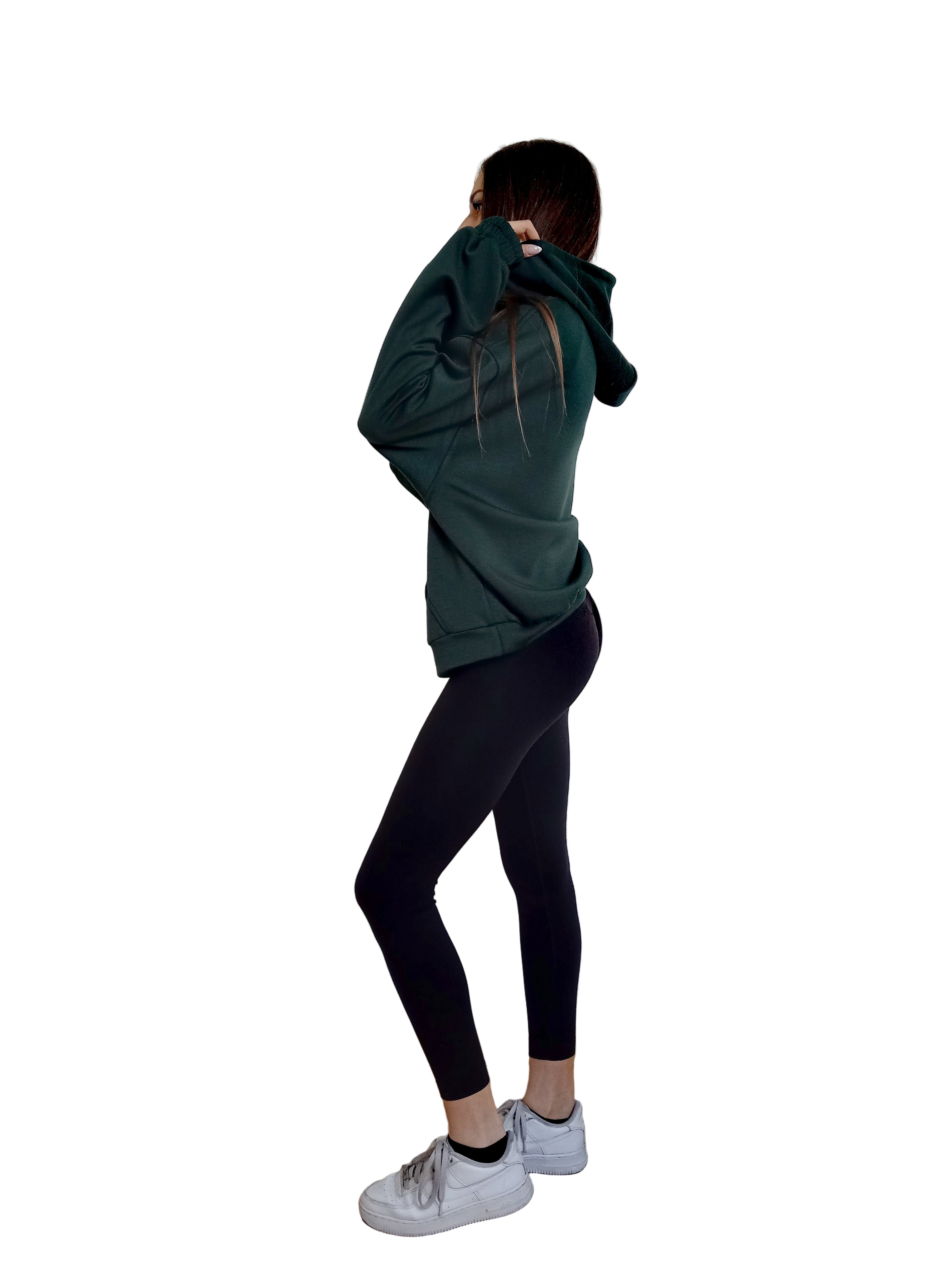 Lily | Felpa con cappuccio Lumina VERDE