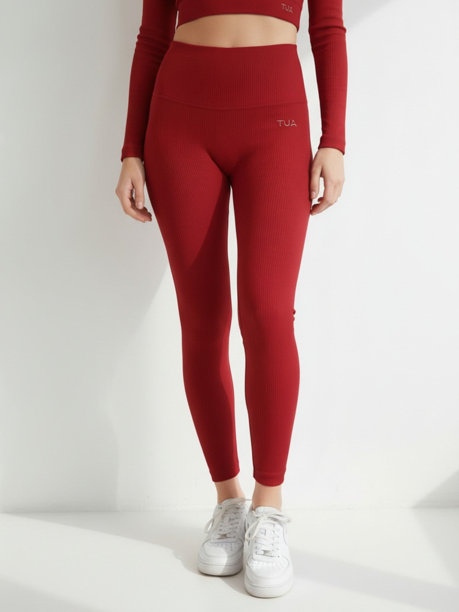 Leggings Ginevra push up - Rosso Rubino