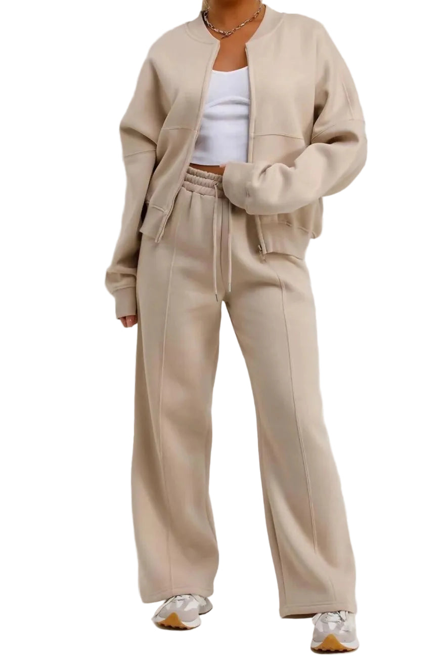 Cozy | Set completo felpa e pantaloni a zampa