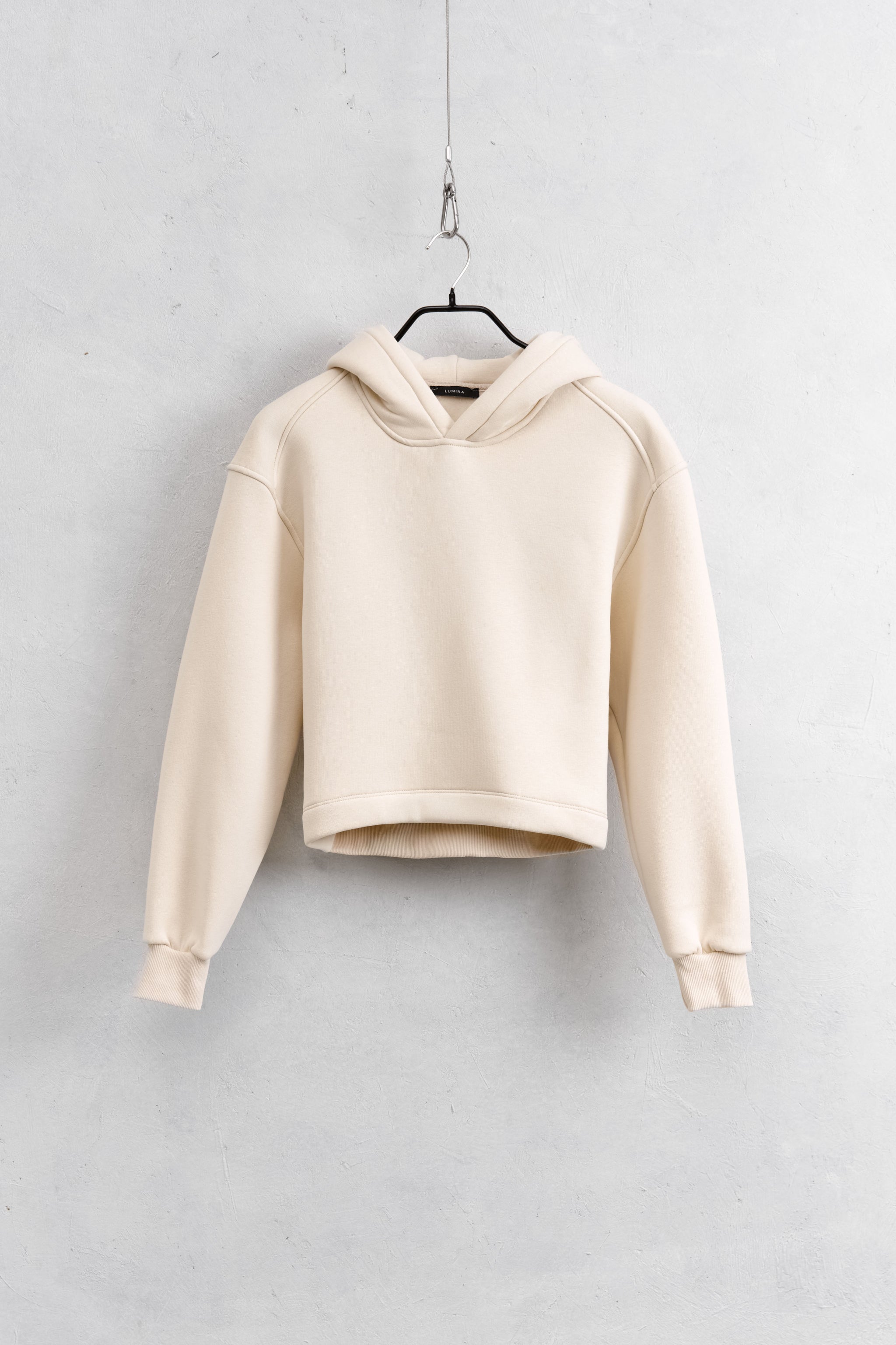 Mia | Felpa con cappuccio Lumina PANNA