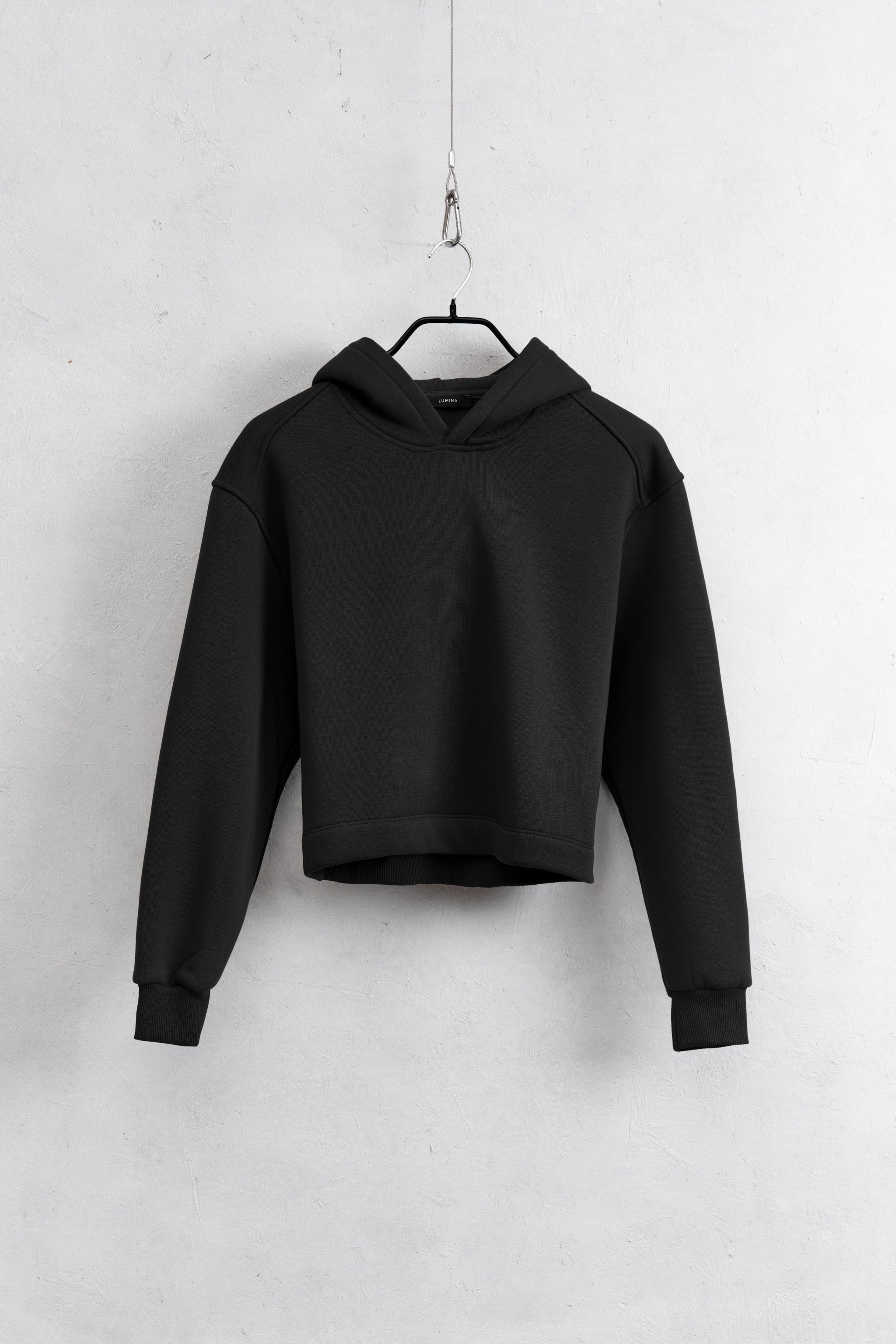 Mia | Felpa con cappuccio Lumina NERO