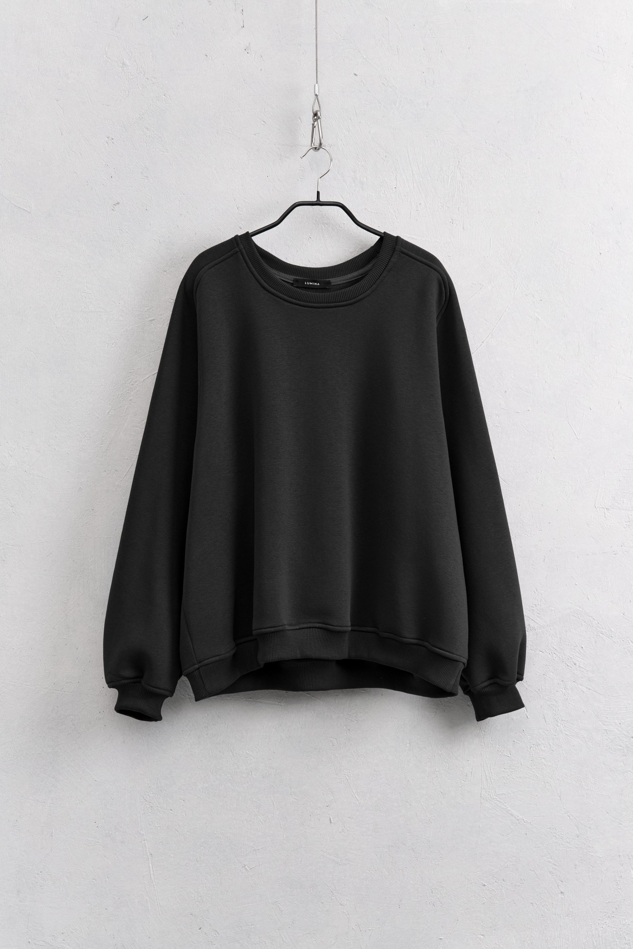 Emily | Felpa girocollo Lumina NERO
