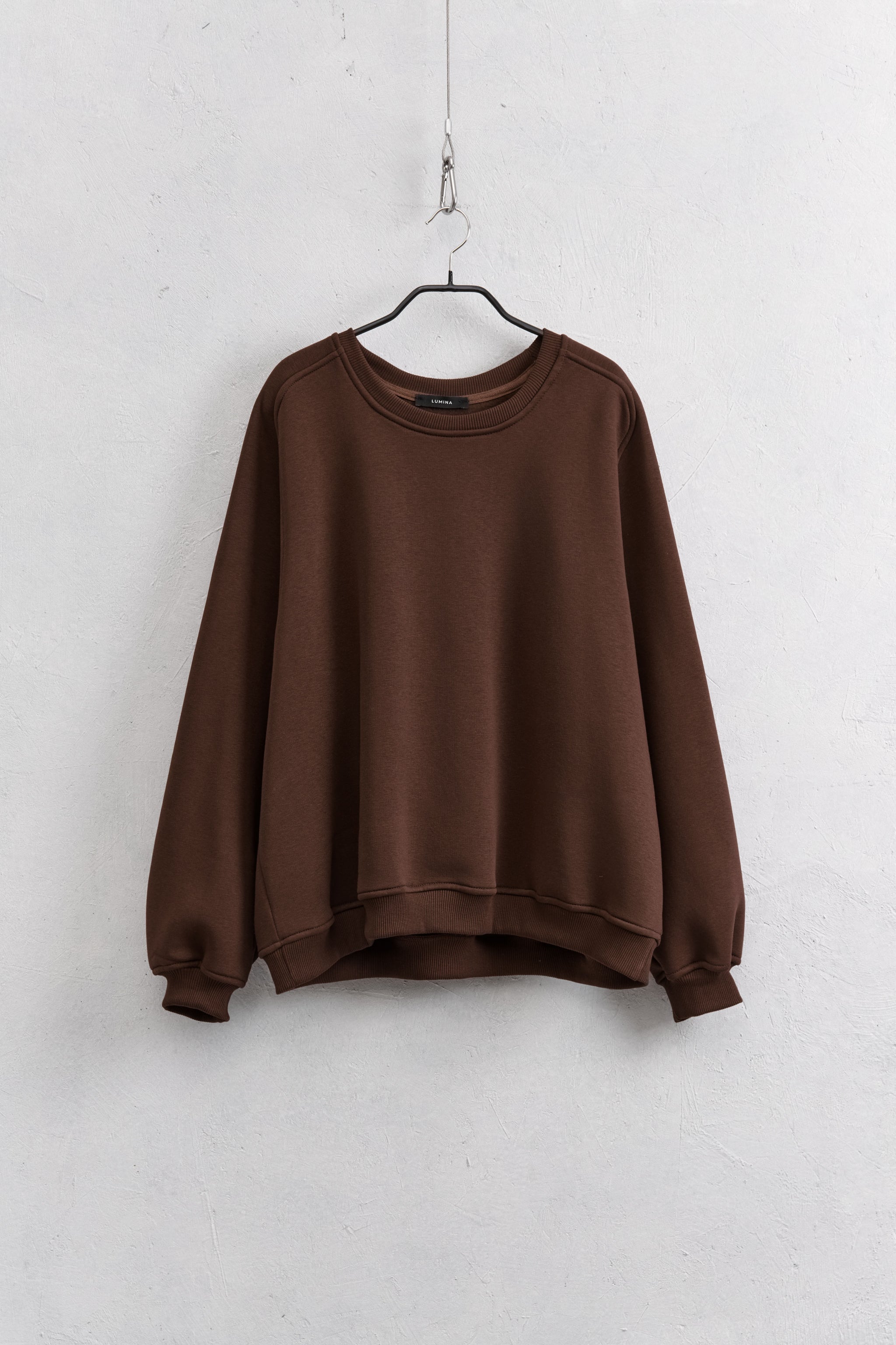 Emily | Felpa girocollo Lumina CIOCCOLATO