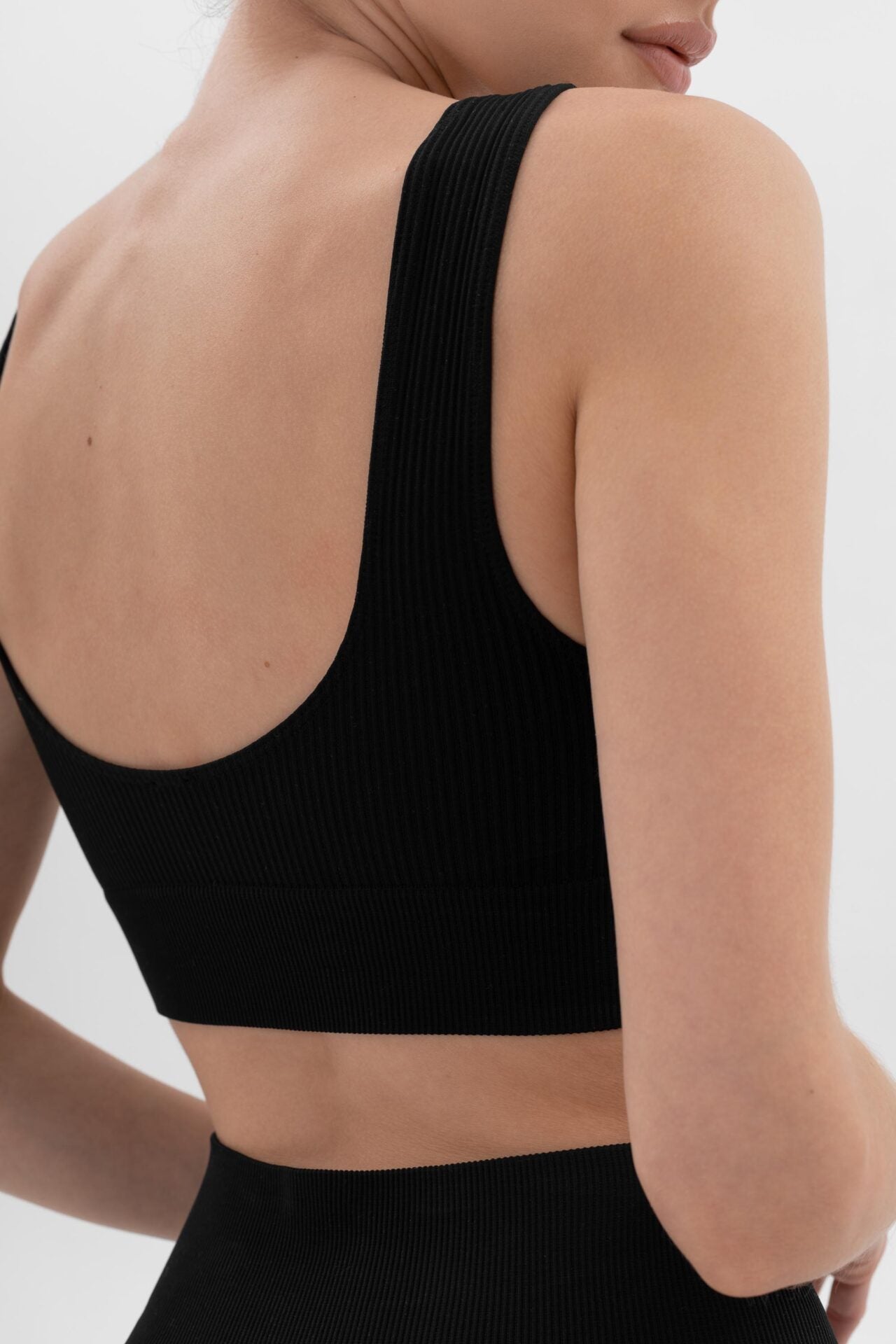 Top bra Gaia - Nero Vulcano