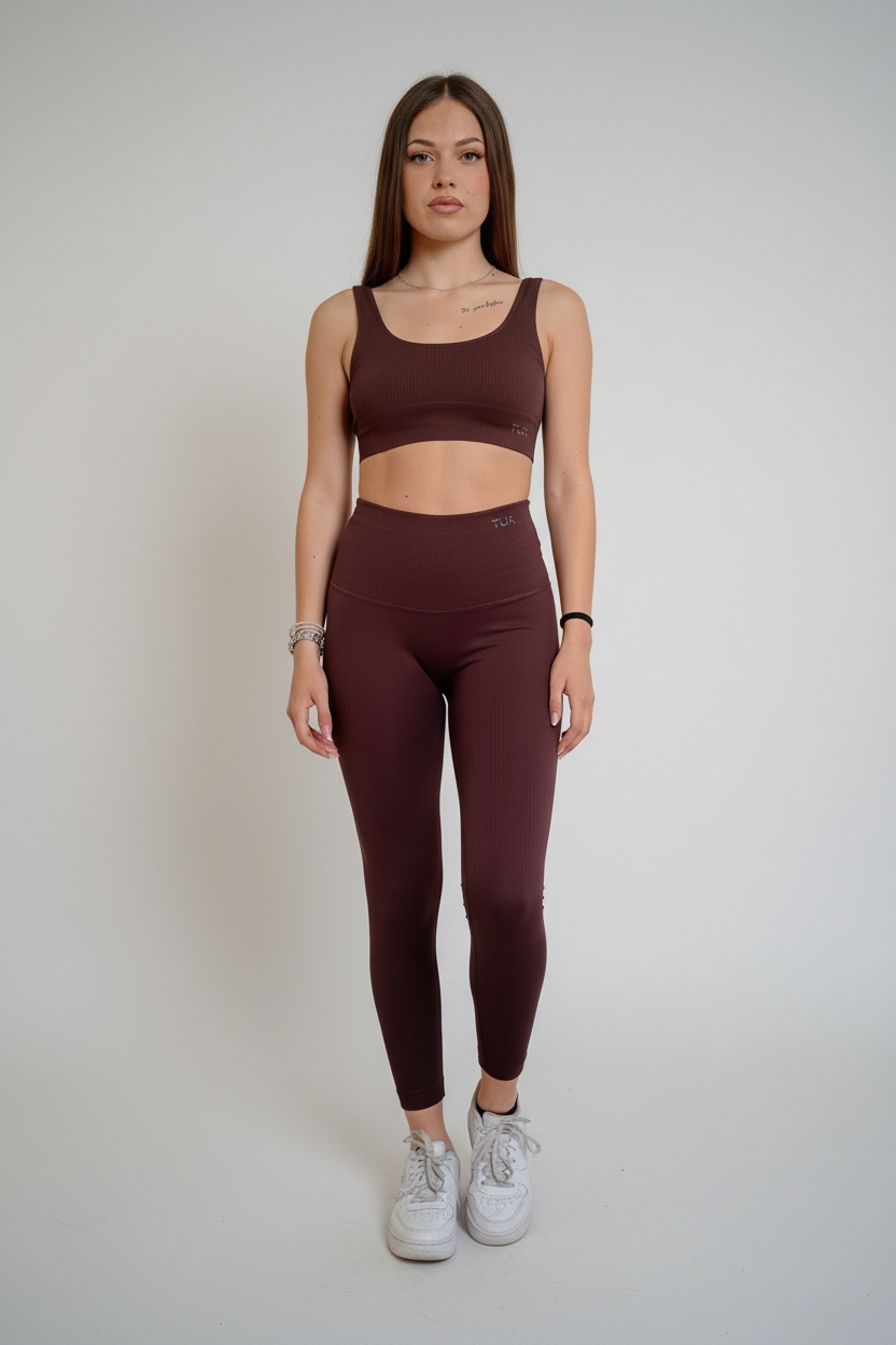 Leggings Ginevra push up - Cioccolato