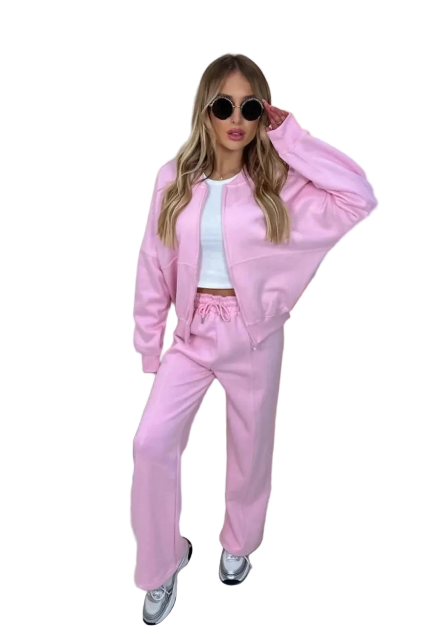 Cozy | Set completo felpa e pantaloni a zampa