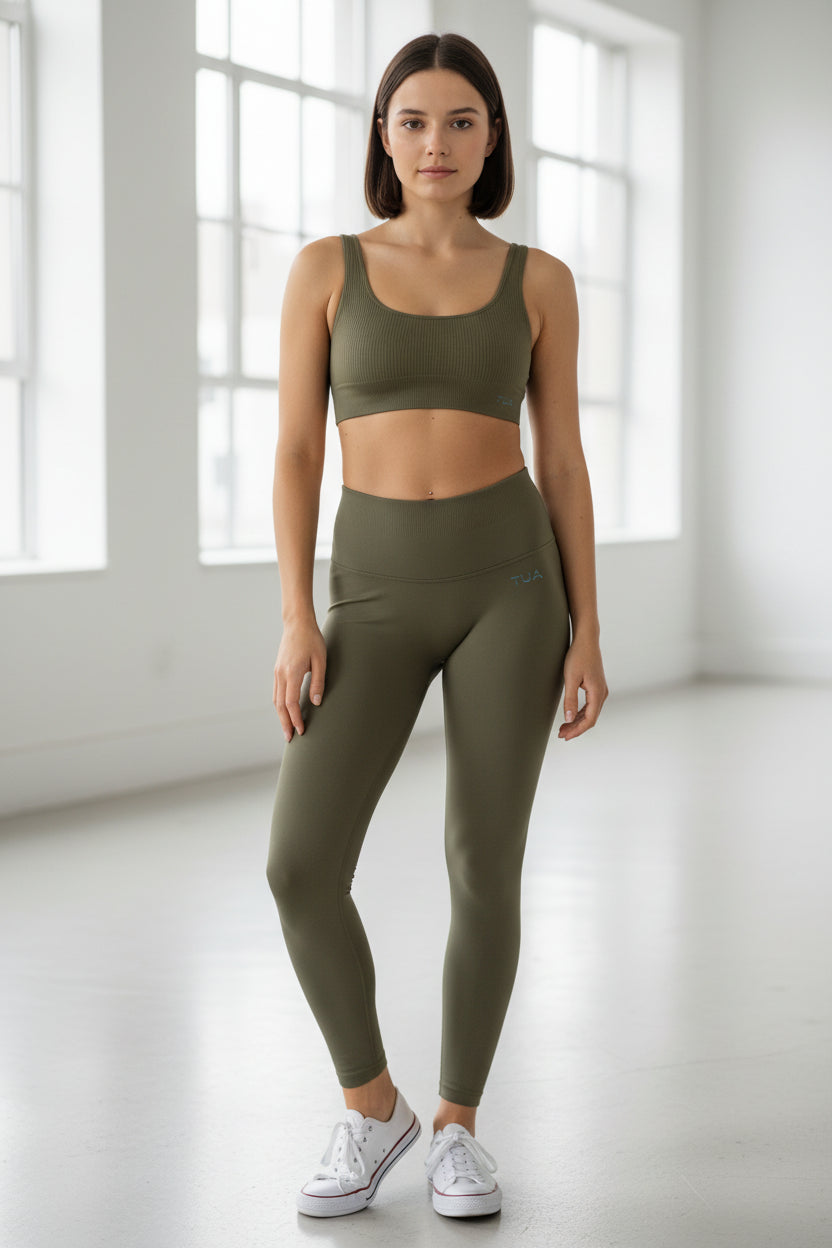 Top bra Gaia - Verde Iguana