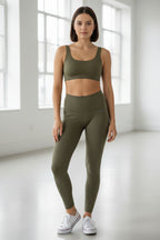 Top bra Gaia - Verde Iguana