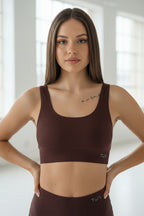 Top bra Gaia - Cioccolato