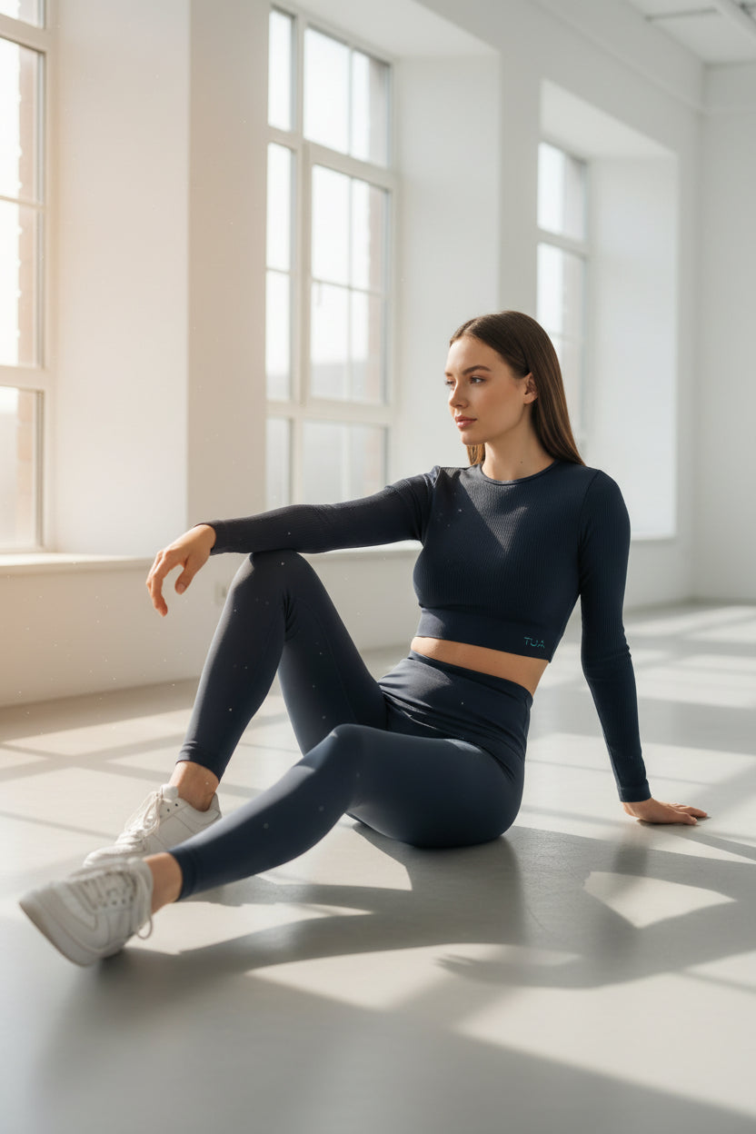 Leggings Ginevra push up - Blu Oceano