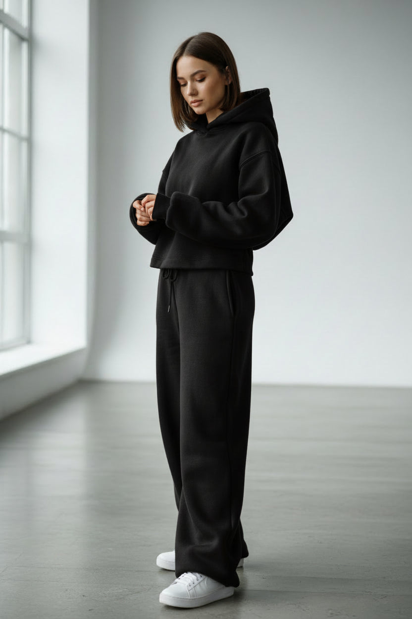 Felpa con cappuccio Mia - Nero