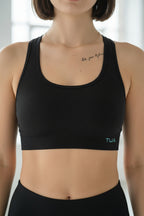 Top bra Gaia - Nero Vulcano