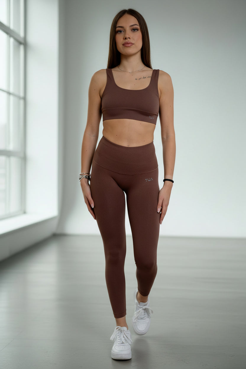 Leggings Ginevra push up - Caffè