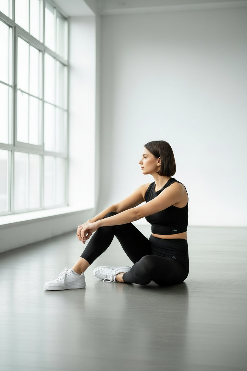 Leggings Ginevra push up - Nero Vulcano