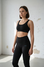 Top bra Gaia - Nero Vulcano