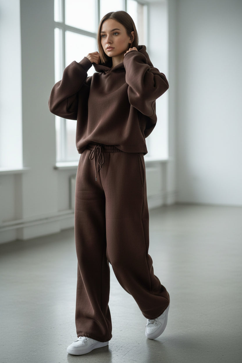 Pantaloni tuta Dora - Cioccolato