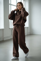 Pantaloni tuta Dora - Cioccolato