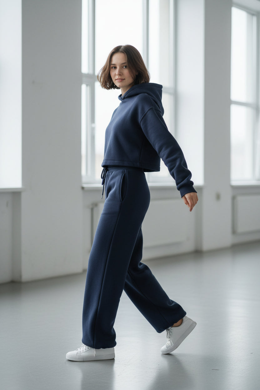 Felpa con cappuccio Mia - Blu