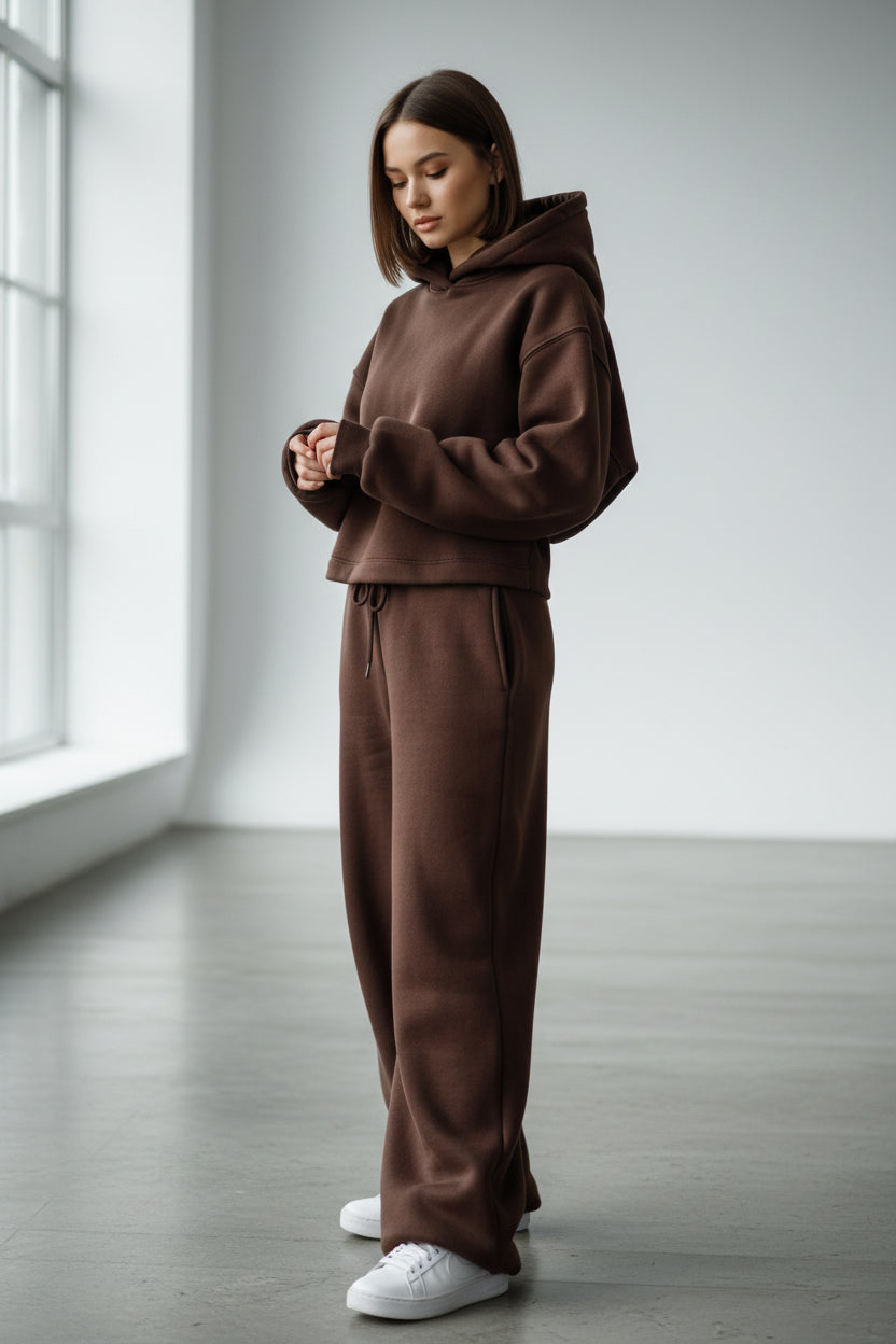 Pantaloni tuta Dora - Cioccolato