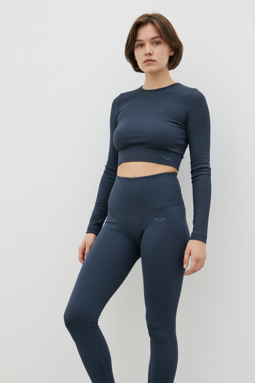Leggings Ginevra push up - Blu Oceano
